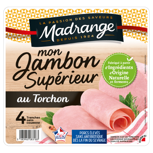 jambon au torchon tranches de jambon superieur jambon de porc madrange jambon au torchon tranches de jambon